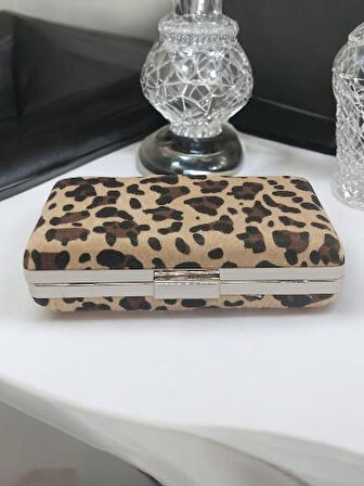 TRENDY LEOPAR DESENLİCLUTCH ÇANTA