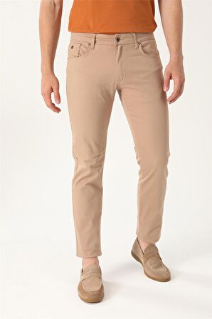 Uki Camel Comfort Fit 5 Cep Pantolon