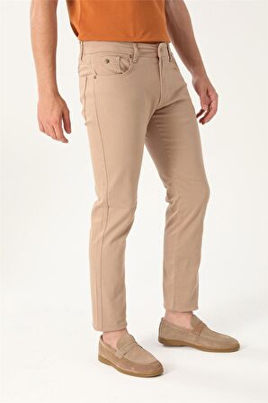 Uki Camel Comfort Fit 5 Cep Pantolon