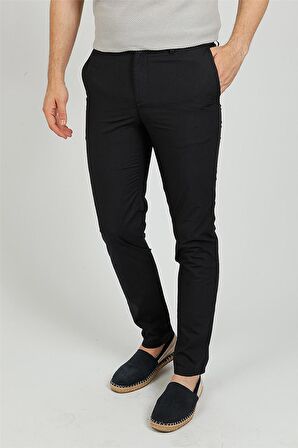 Uki Lacivert Comfort Fit Chino Pantolon