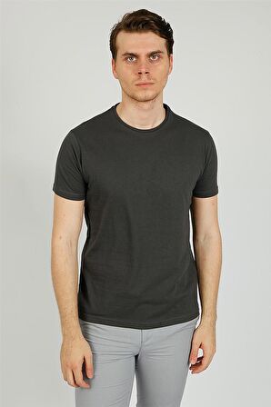 Uki Antrasit Comfort Fit Pamuk Polo Yaka T-Shirt