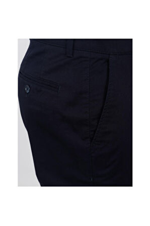 Uki Lacivert Slim Fit Chino Pantolon