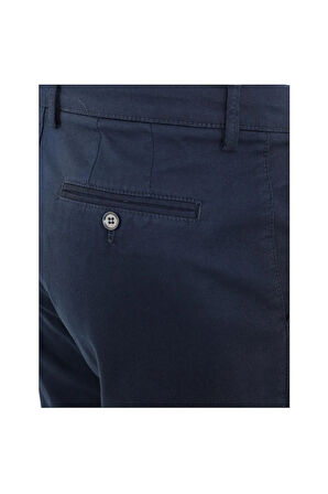 Uki Lacivert Slim Fit Chino Pantolon