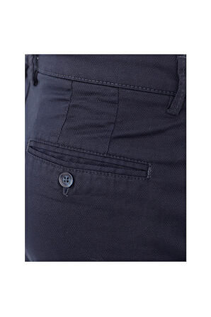 Uki Lacivert Slim Fit Chino Pantolon