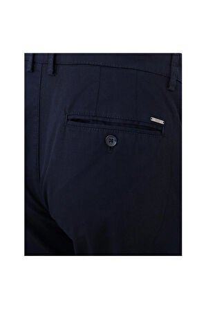 Uki Lacivert Comfort Fit Chino Pantolon