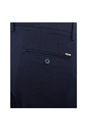 Uki Lacivert Slim Fit Chino Pantolon