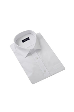 Uki Beyaz Comfort Fit Kısa Kol Gömlek