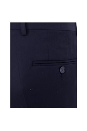 Uki Lacivert Comfort Fit,Klasik Pantolon