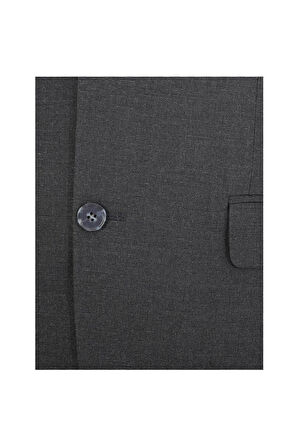 Uki Antrasit Mono Yaka Klasik Takım Elbise