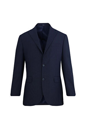 Uki Lacivert Mono Yaka Klasik Takım Elbise