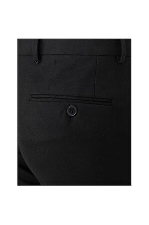 Uki Siyah Flanel Pantolon