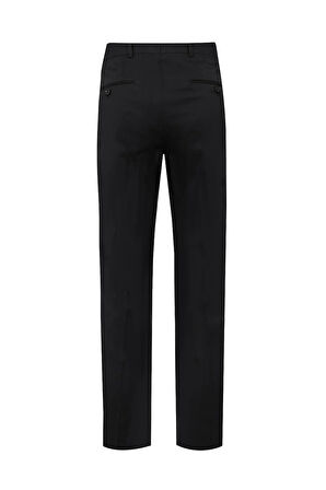 Uki Siyah Comfort Fit Klasik Pantolon