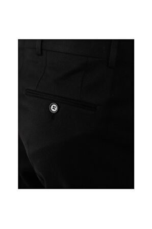 Uki Siyah Comfort Fit Klasik Pantolon