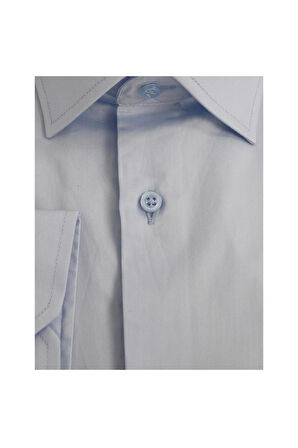 Uki MAVİ Comfort Fit Uzun Kol Gömlek