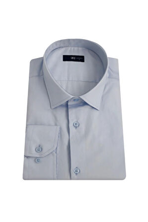 Uki MAVİ Comfort Fit Uzun Kol Gömlek