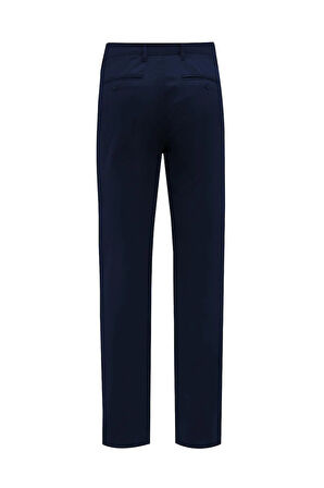 Uki Açık Lacivert Comfort Fit Chino Pantolon