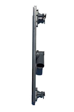 60 CM TEK PARÇA ETEKSİZ PLASTİK GÖVDE,PASLANMAZ IZGARA YANDAN Q50