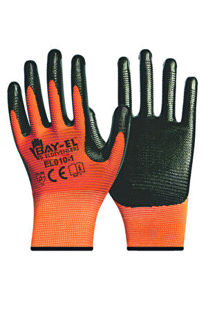 BAY-TEC ZEBRA ELDİVEN  1/2   9  (TURUNCU-SİYAH)