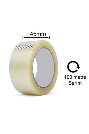 PASS ŞEFFAF KOLİ BANTI 45X100
