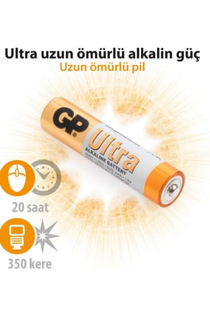 GP ULTRA 15AU-2VES12 ALKALİN KALEM PİL