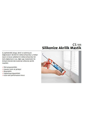 CERESIT CS 111 AKRİLİK MASTİK BEYAZ 280ML