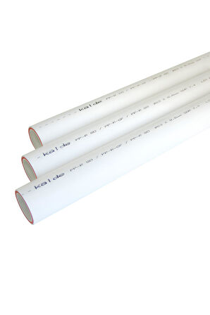 KALDE 50 MM PP FİBERLİ BORU Q50/PN 20 BEYAZ BOY/4M