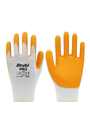 BEYBİ ELDİVEN NİTRİL BEYAZ SARI PN-3 NO:10 XL KL 288