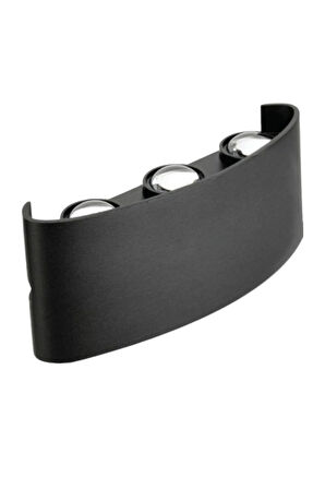 LED ÇİFT TARAFLI APLİK 3 LÜ BAHÇE AYDINLATMASI