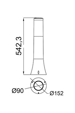 HOROZ (ORKİDE-2) 40 W SİYAH PLASTİK BAHÇE AYDINLATMALARI
