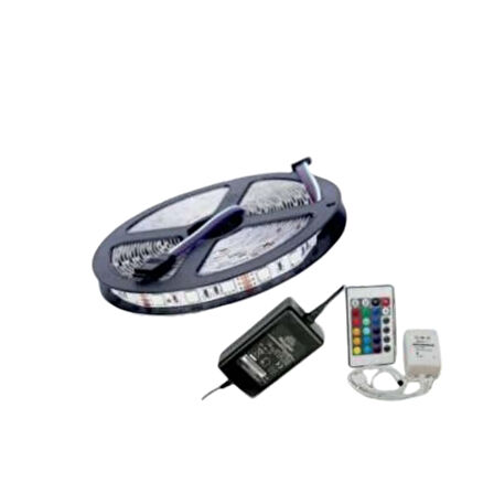 HELİOS 12 VOLT DIŞ MEKAN RGB  ŞERİT LED 5 MT KUMANDALI