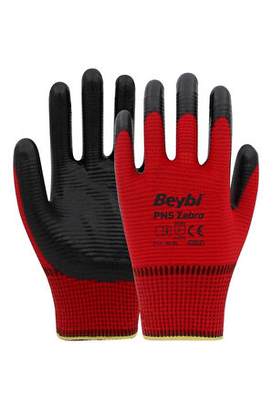 BEYBİ MAVİ-SİYAH ELDİVEN NİTRİL PN-5 ZEBRA NO:10