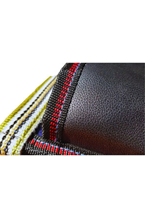 ÇİVİ ÖNLÜĞÜ DERİ 3 GÖZLÜ (SİYAH)