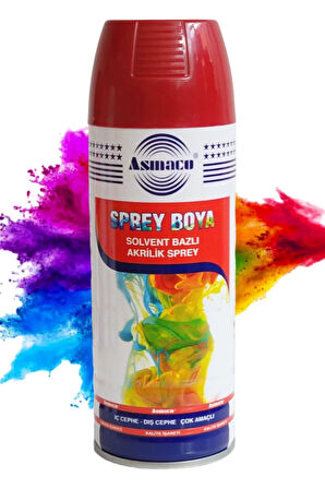 ASMACO KIRMIZI AKRİLİK SPREY BOYA 400 ML (RAL 3003)