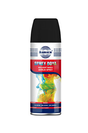 ASMACO MAT SİYAH AKRİLİK SPREY BOYA 400 ML (RAL 9011)