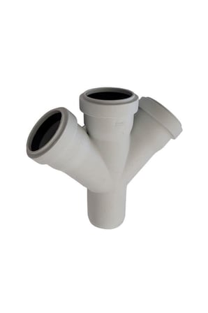 KALDE 110X50  PVC-U ÇİFT ÇATAL 45
