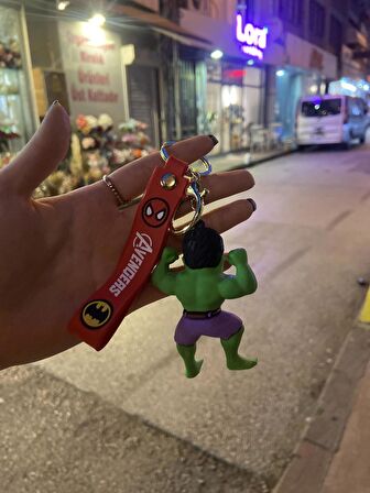 Anahtarlık Hulk Marvel Silikon Anahtarlık Çanta Süsü 