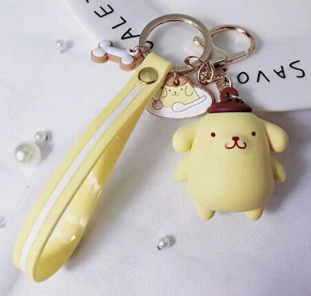 Kawaİ Sanrio Pom Pom Purin Pon Ponlu Anahtralık