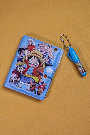 One Piece Mini Defter  Kalem Set