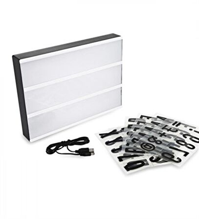 A4 Işıklı Mesaj Panosu Light Box
