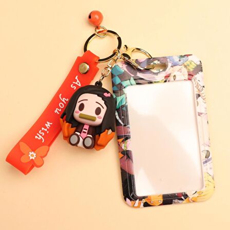 Demon Slayer -Nazuko Silikon Anahtarlık Kartlık 