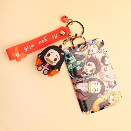 Demon Slayer -Nazuko Silikon Anahtarlık Kartlık 