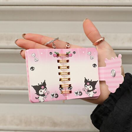 Kawai Sanriio Kuromi Mini Defter Çanta Süsü