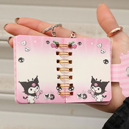 Kawai Sanriio Kuromi Mini Defter Çanta Süsü