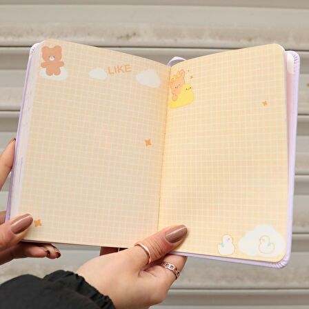 Sevimli Ayıcık  Pofuduk Yumuşak Defter Hatıra Defteri