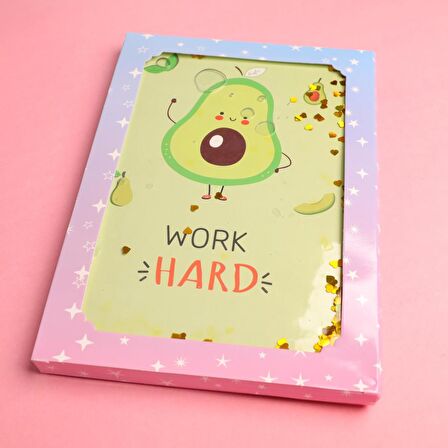 Avakado  Sulu Simli Defter Çizgili