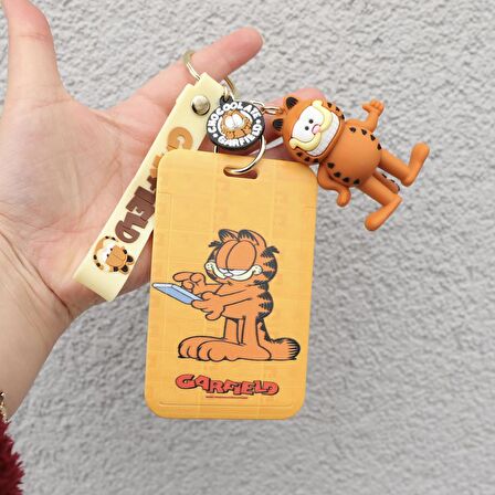 Garfield Yaramaz Kedi Anahtarlık Ve  Kartlık