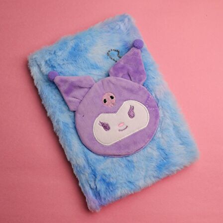 Kuromi Peluş Cüzdanlı Defter Çizgili