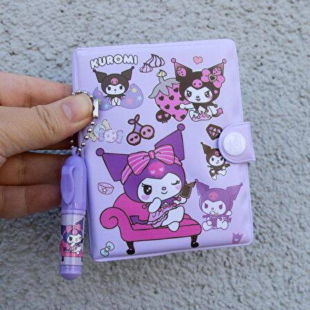Kawaii Sanrioo Karakterler Mini Defter Kalem Set