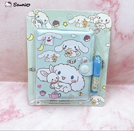 Kawaii Sanrioo Karakterler Mini Defter Kalem Set
