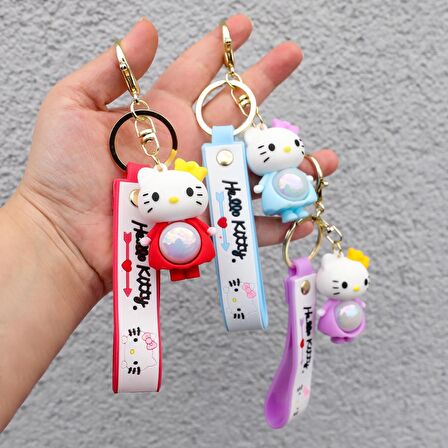 Hello Kitty Işıklı Anahtarlık 1 Adet